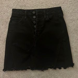 “Just Black Denim” 5 button skirt